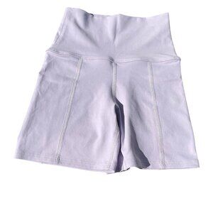 Waist Biker Shorts Size Xsmall Violet Purple Good Quality High Waist Petite Gym